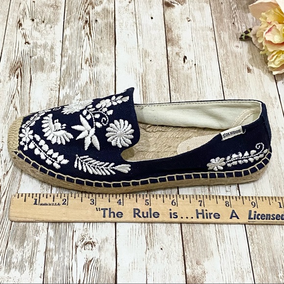 Soludos Embroidered Ibiza Smoking Slippers Espadrille 7 - Picture 8 of 16